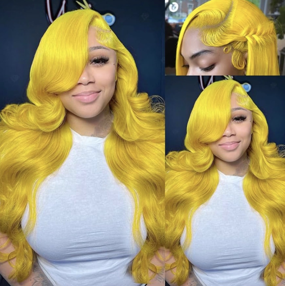 28 inch human hair wig